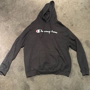 XL dark grey champion hoodie
